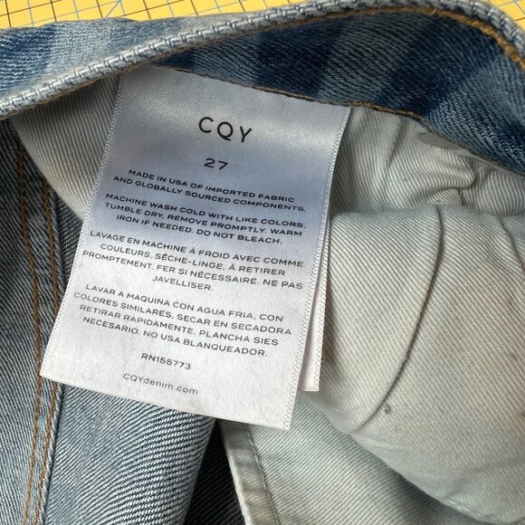 NWT CQY Denim Venice jeans in Bowie wash sz 27 - Picture 9 of 11